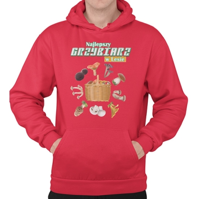 BLUZA Z KAPTUREM grzybowa NAJLEPSZY GRZYBIARZ